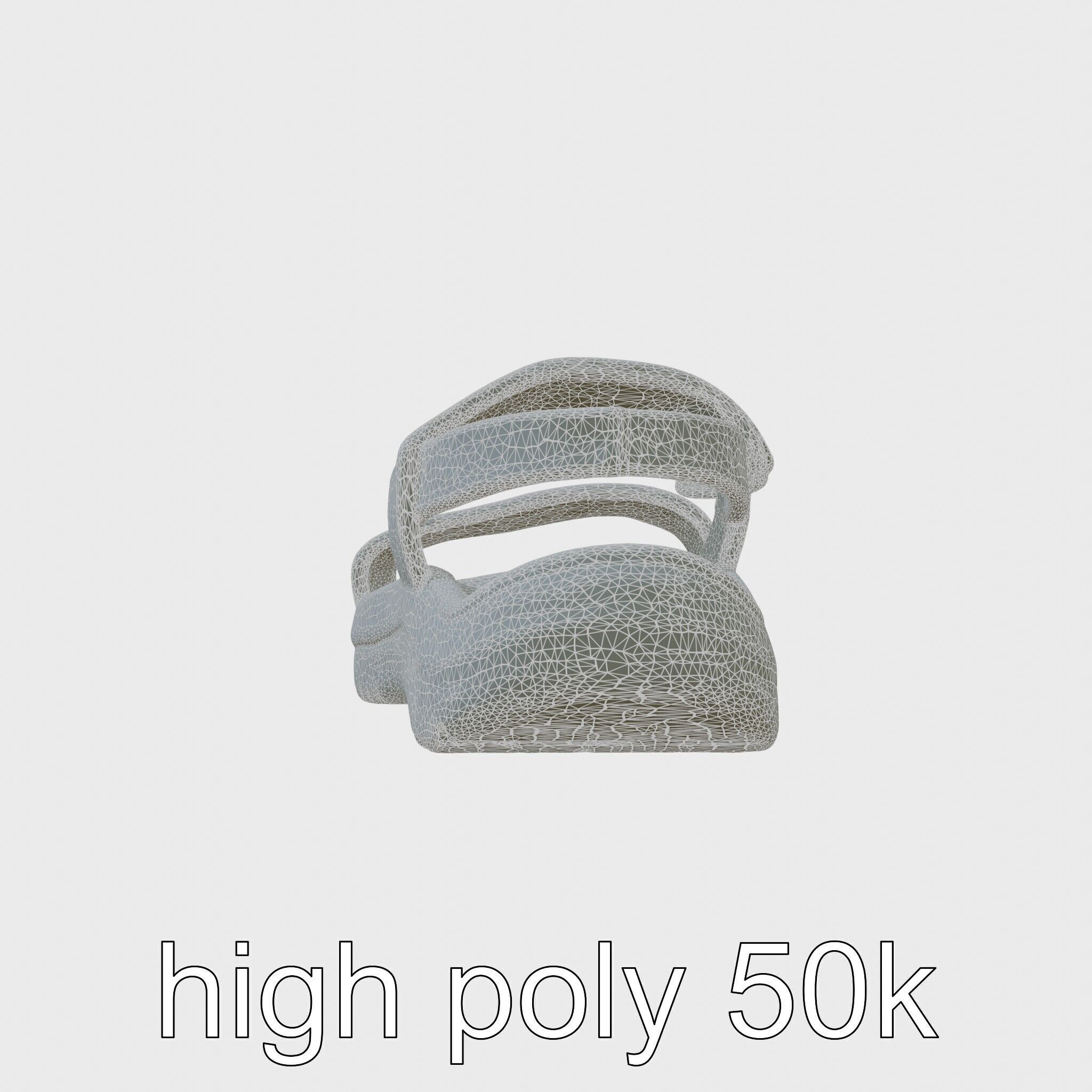 Sport Sandal with Textile Straps and Cushioned Sole 3D Model Low-poly 3D model_8