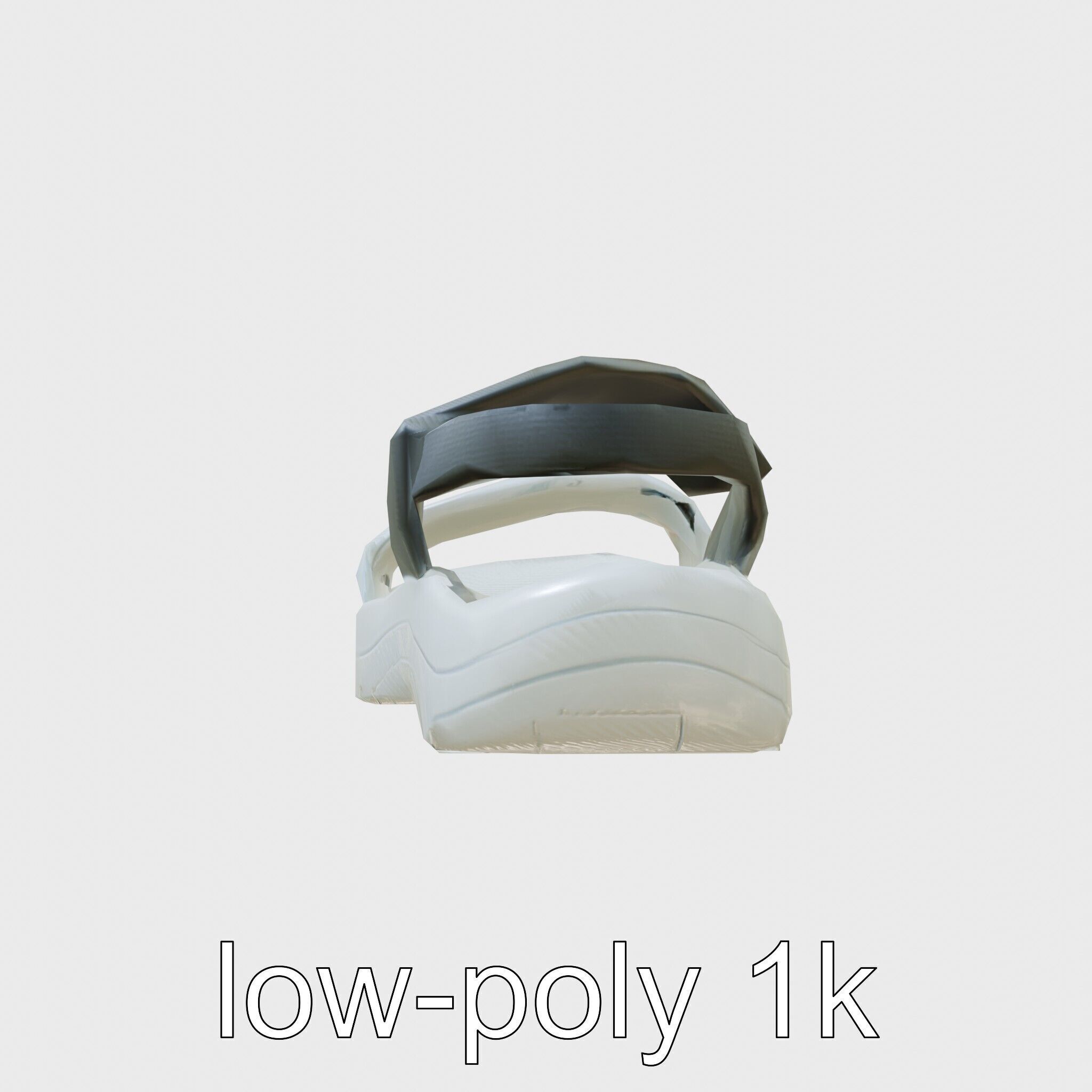 Sport Sandal with Textile Straps and Cushioned Sole 3D Model Low-poly 3D model_7