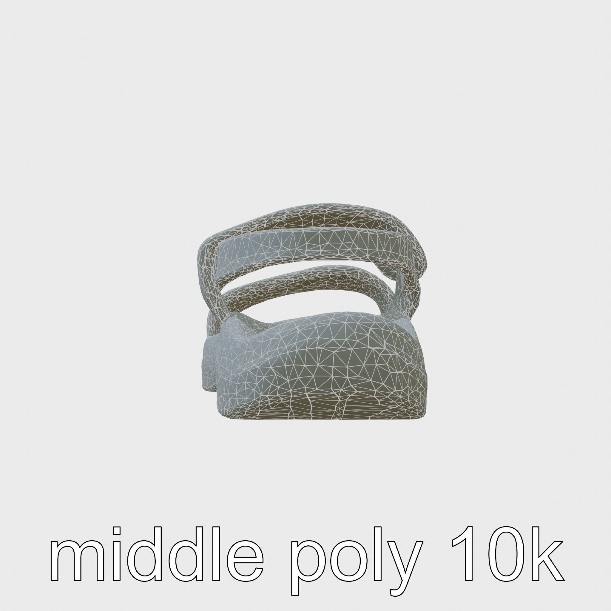 Sport Sandal with Textile Straps and Cushioned Sole 3D Model Low-poly 3D model_9