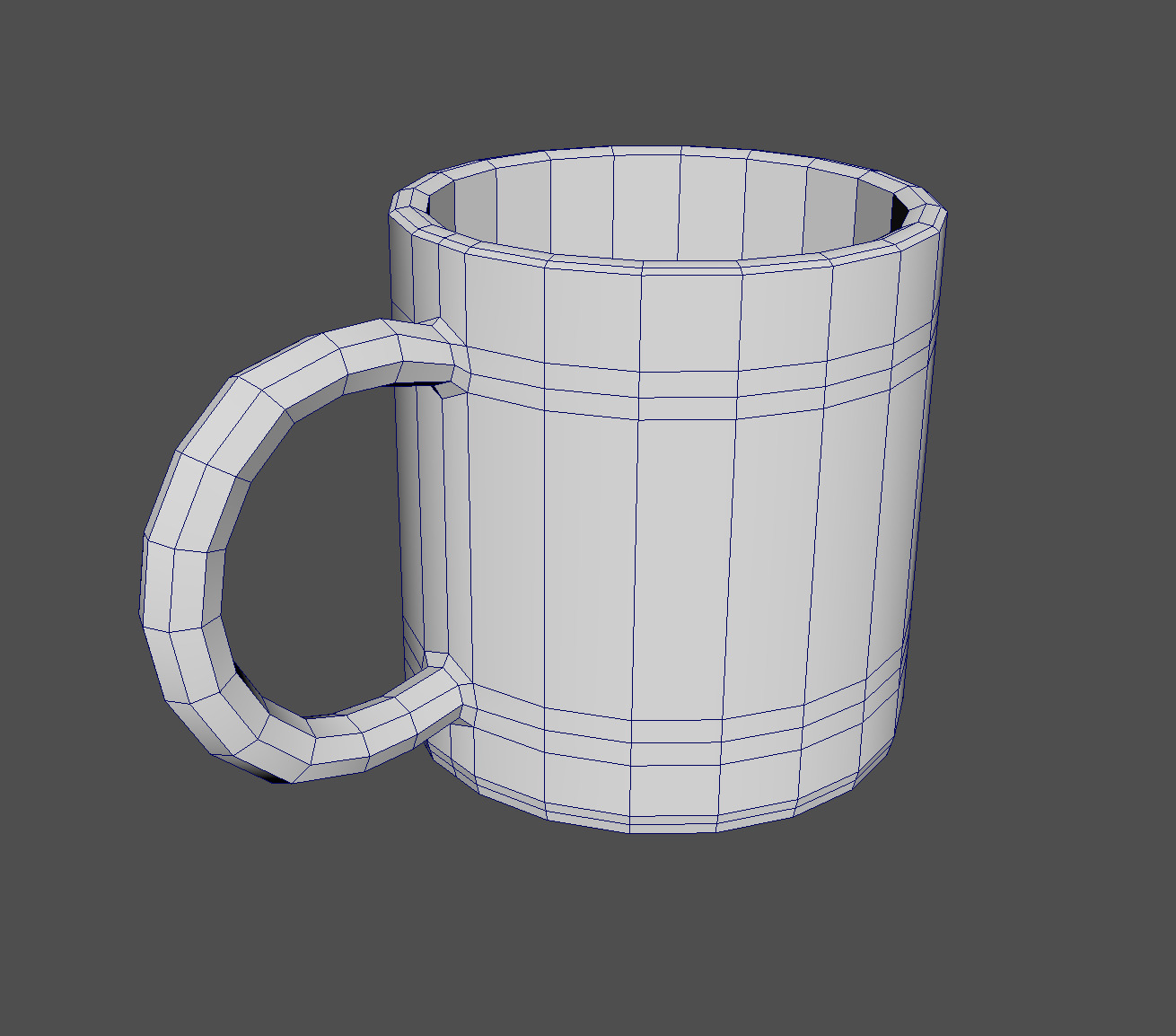 Mug Model Free low-poly 3D model_1