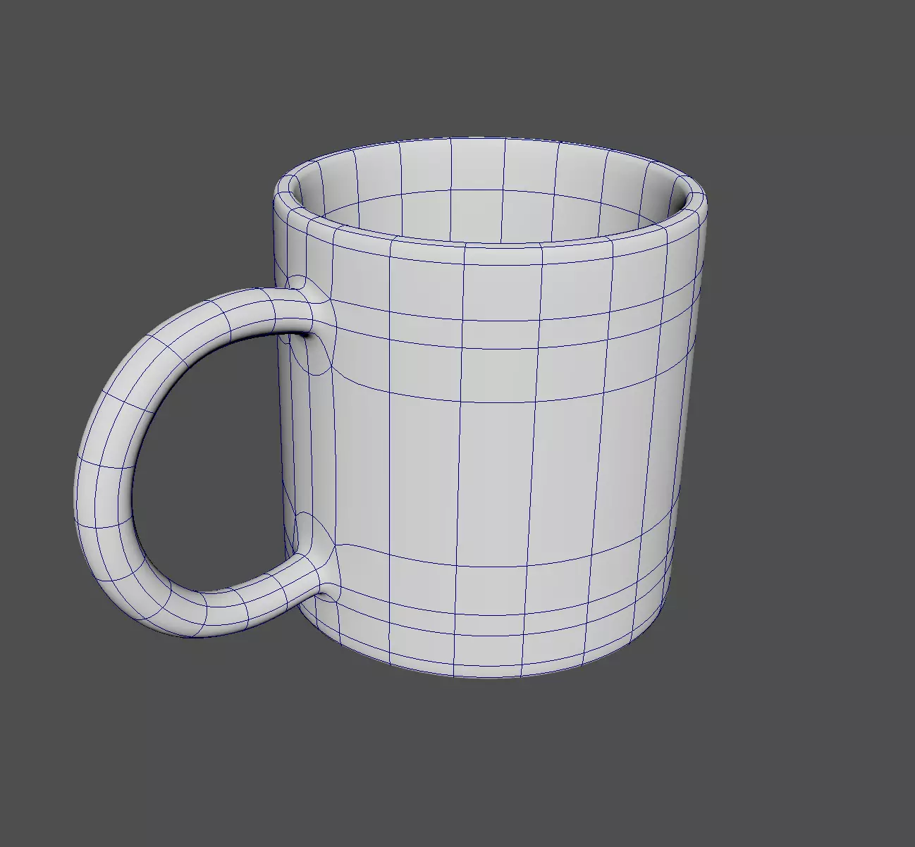 Mug Model Free low-poly 3D model_0