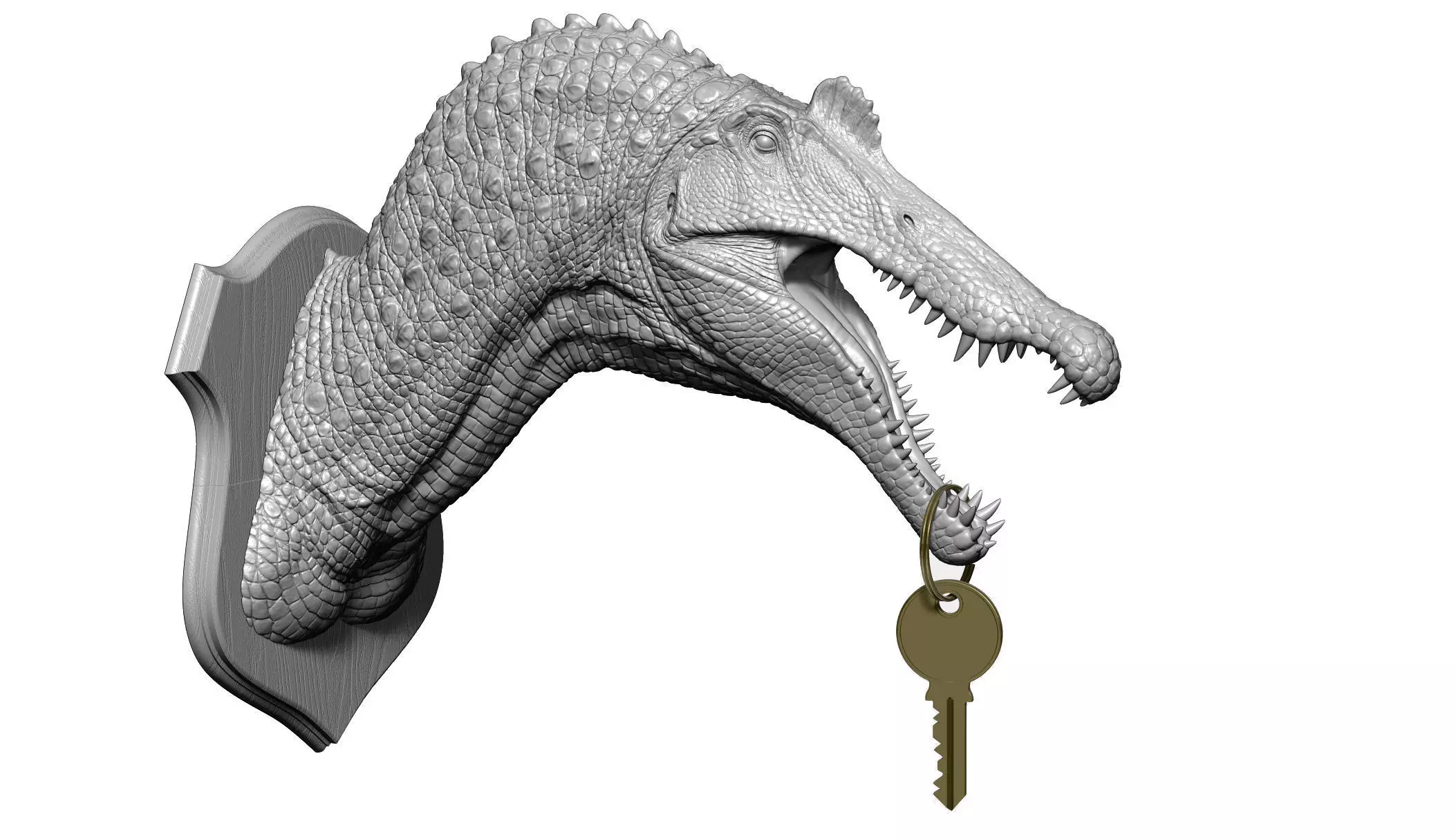 Spinosaurus realistic high quality bust - 2 versions 3D print model