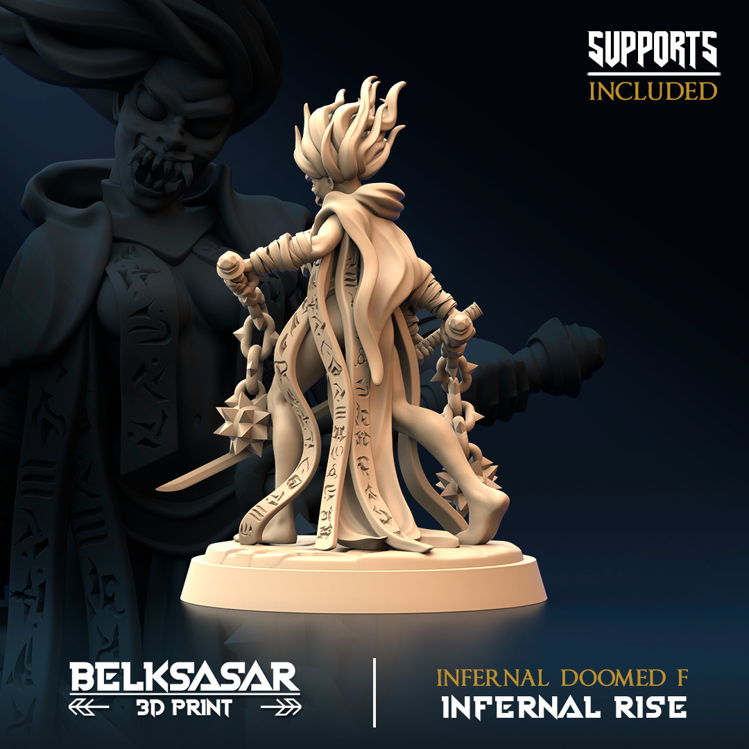 Infernal Doomed F Nude and Normal 3D print model_3