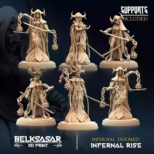 Infernal Doomed Set x6 3D print model