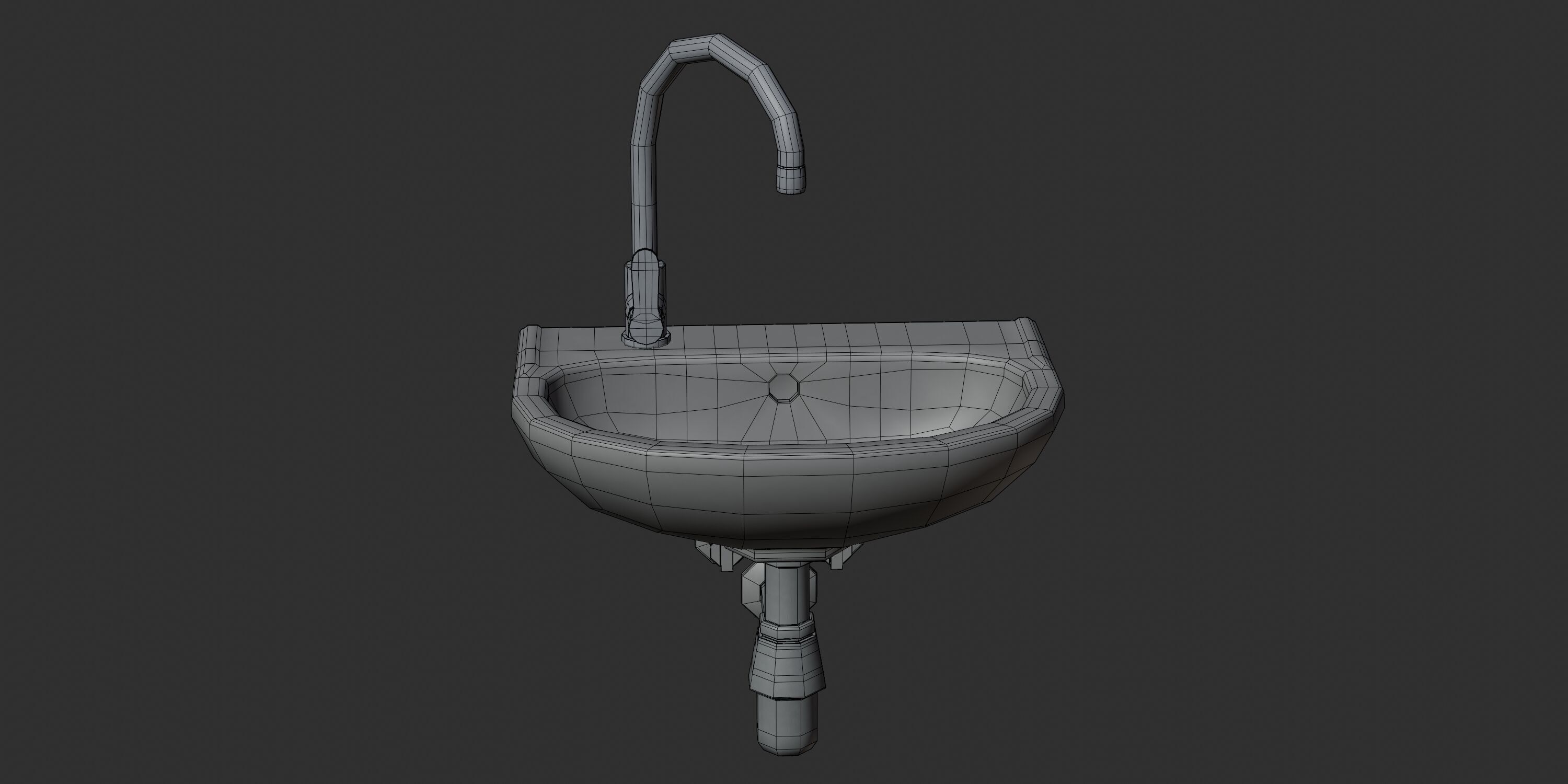 Basin sink 01 3D model_8