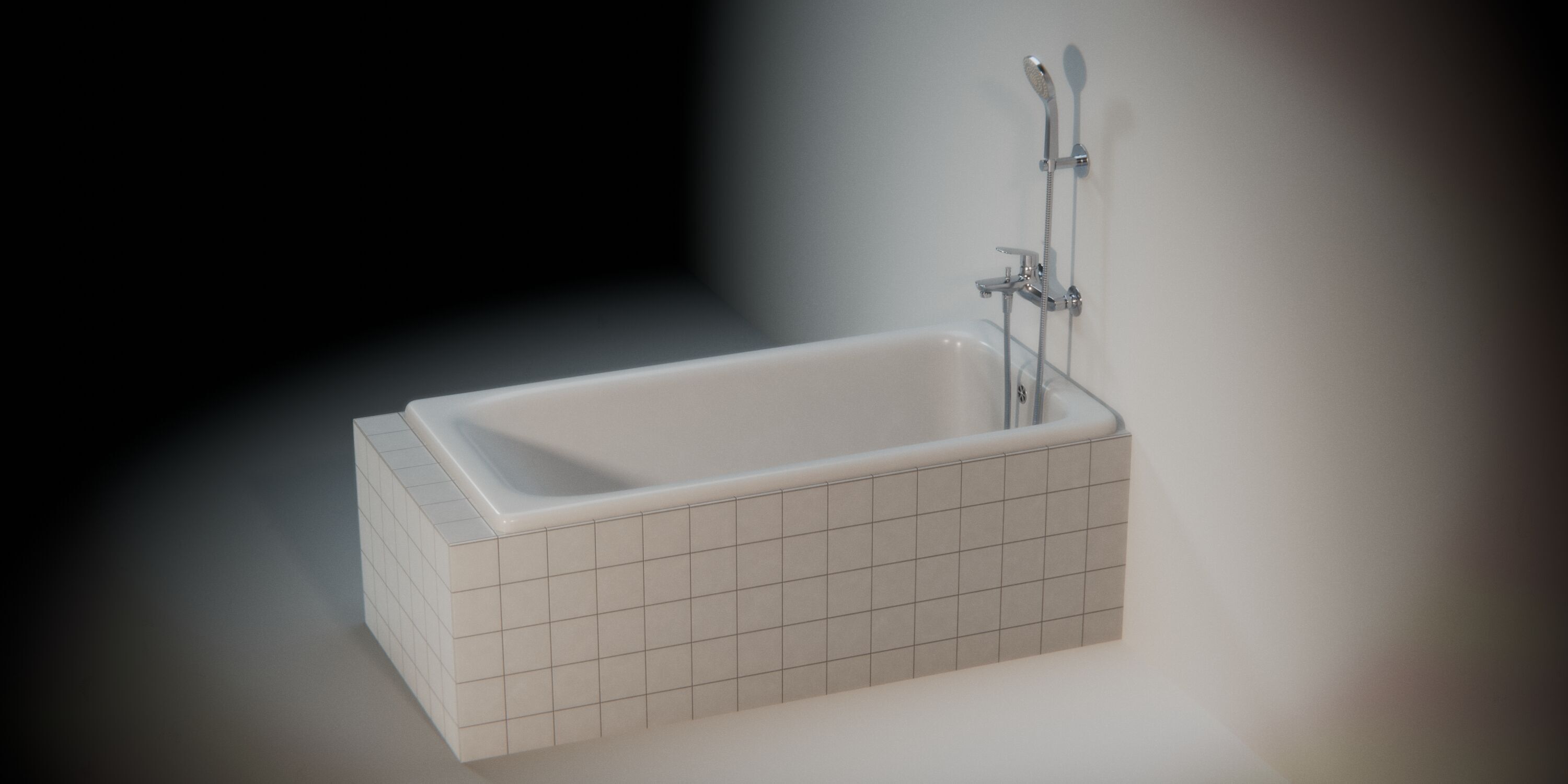 Bathtub 01 3D model_1
