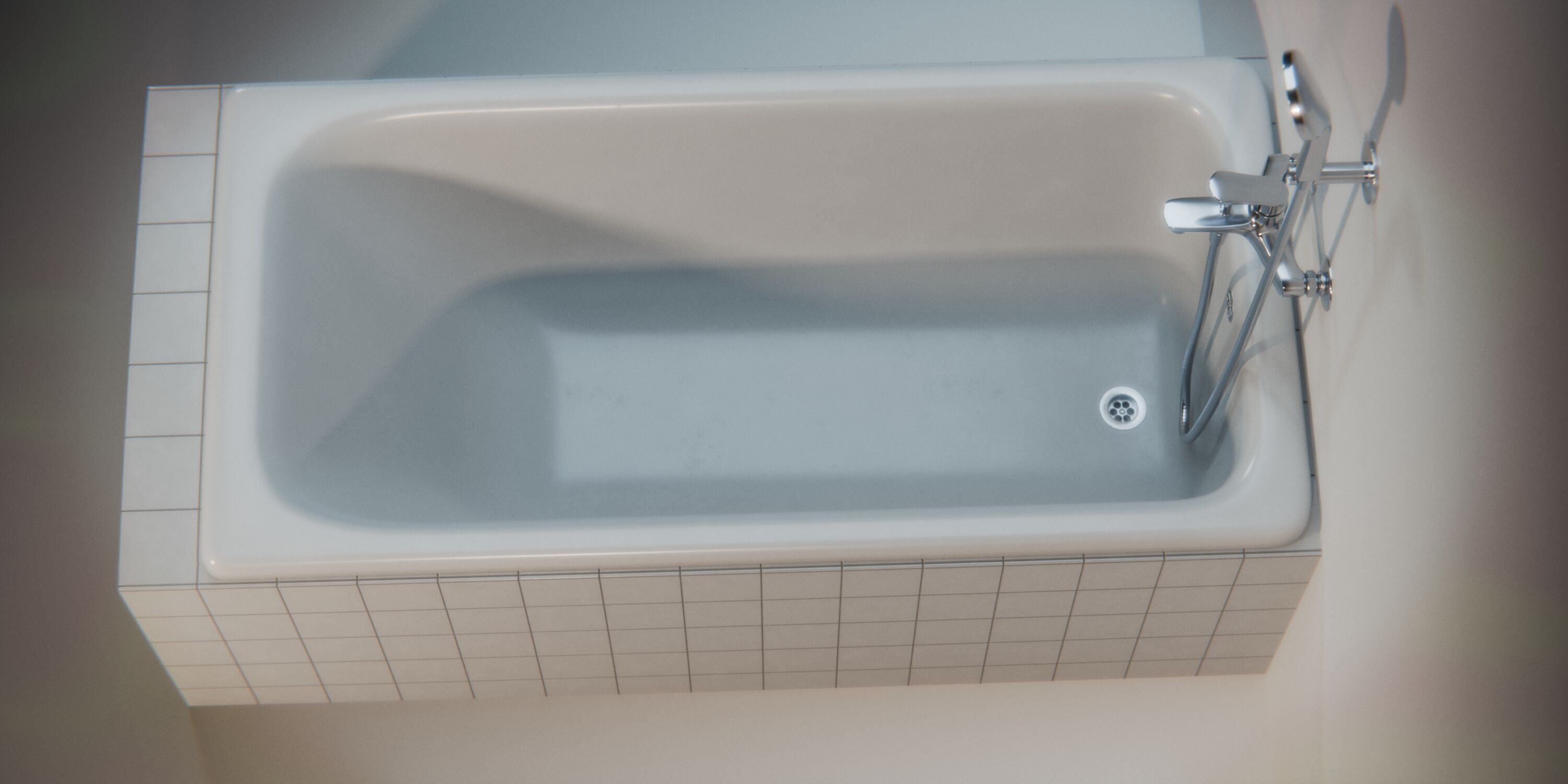 Bathtub 01 3D model_3