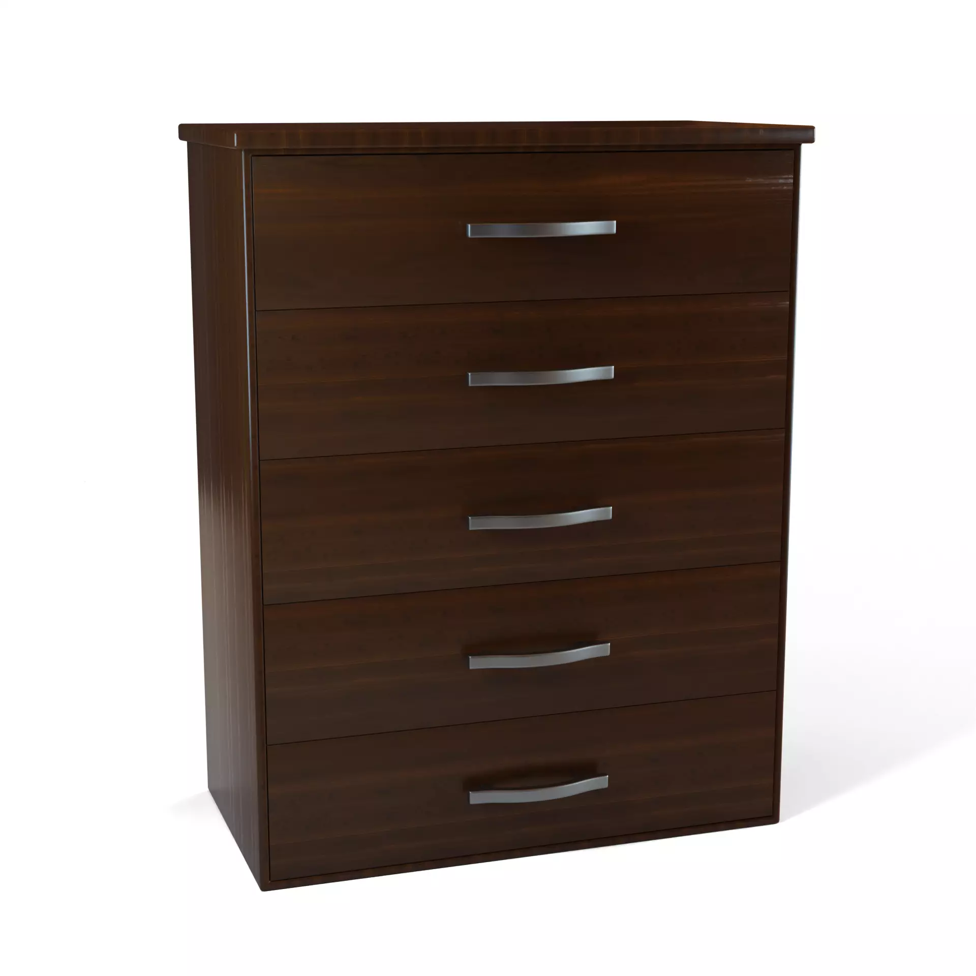 Dresser Low-poly 3D model_0