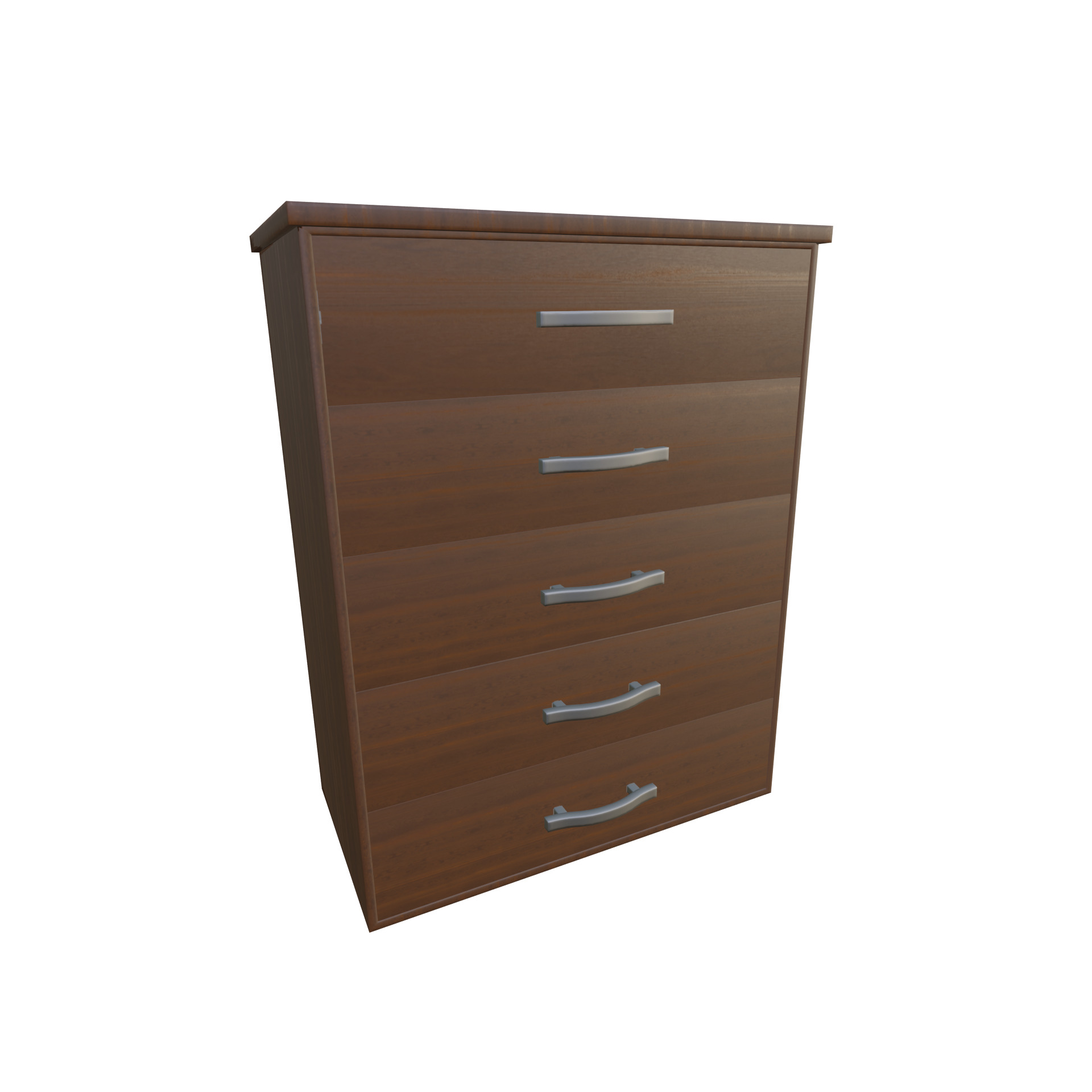 Dresser Low-poly 3D model_2