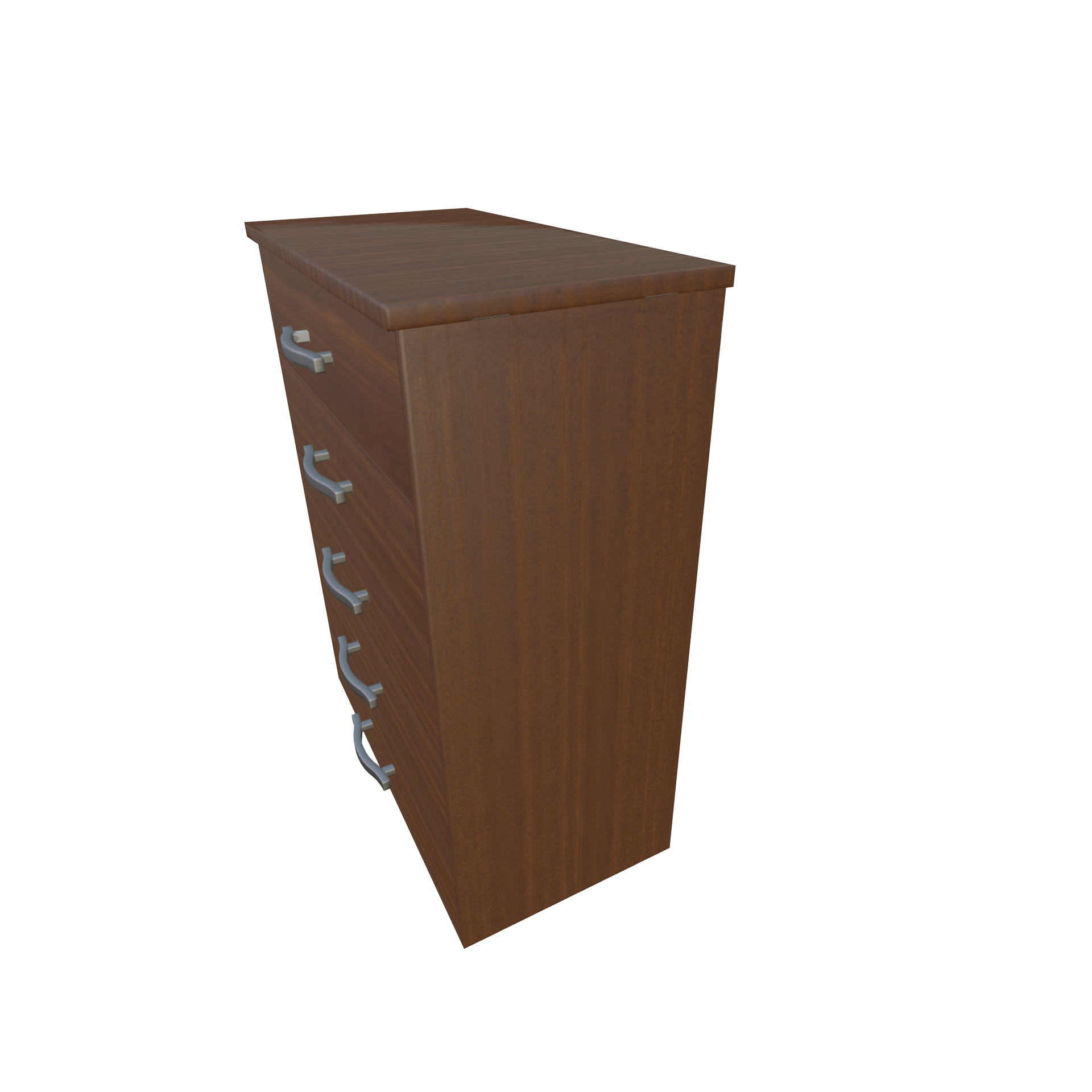 Dresser Low-poly 3D model_5