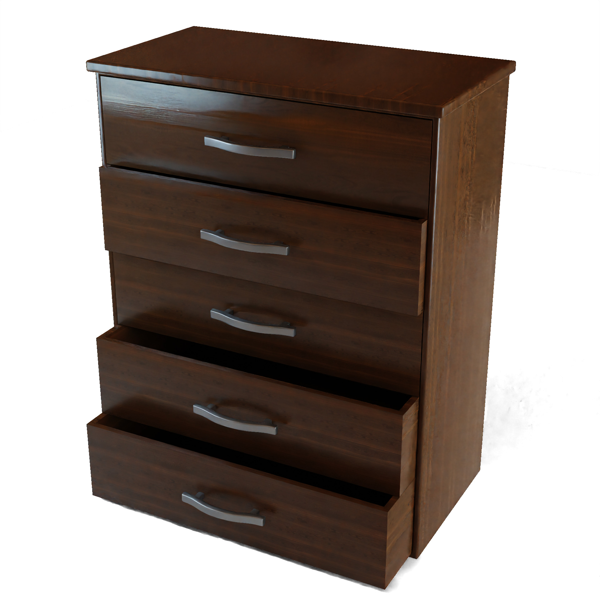 Dresser Low-poly 3D model_1