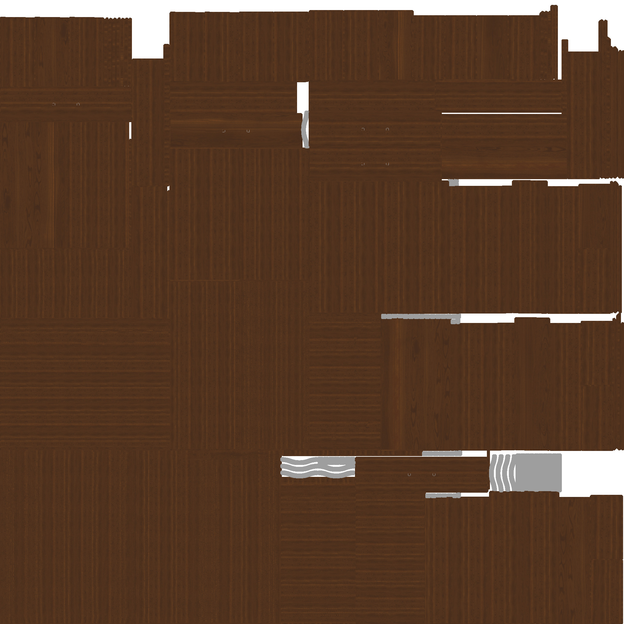 Dresser Low-poly 3D model_10