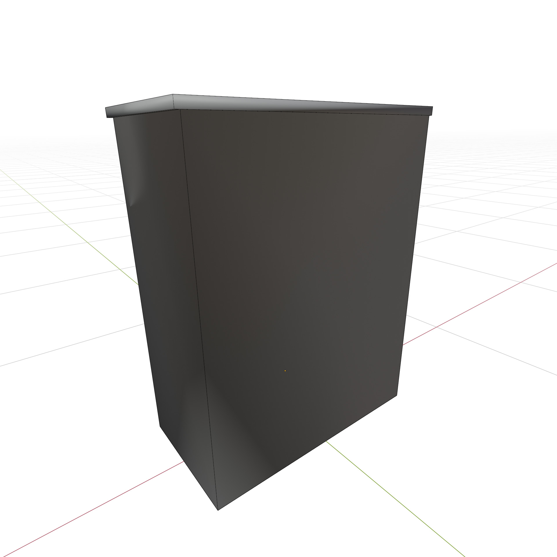 Dresser Low-poly 3D model_7