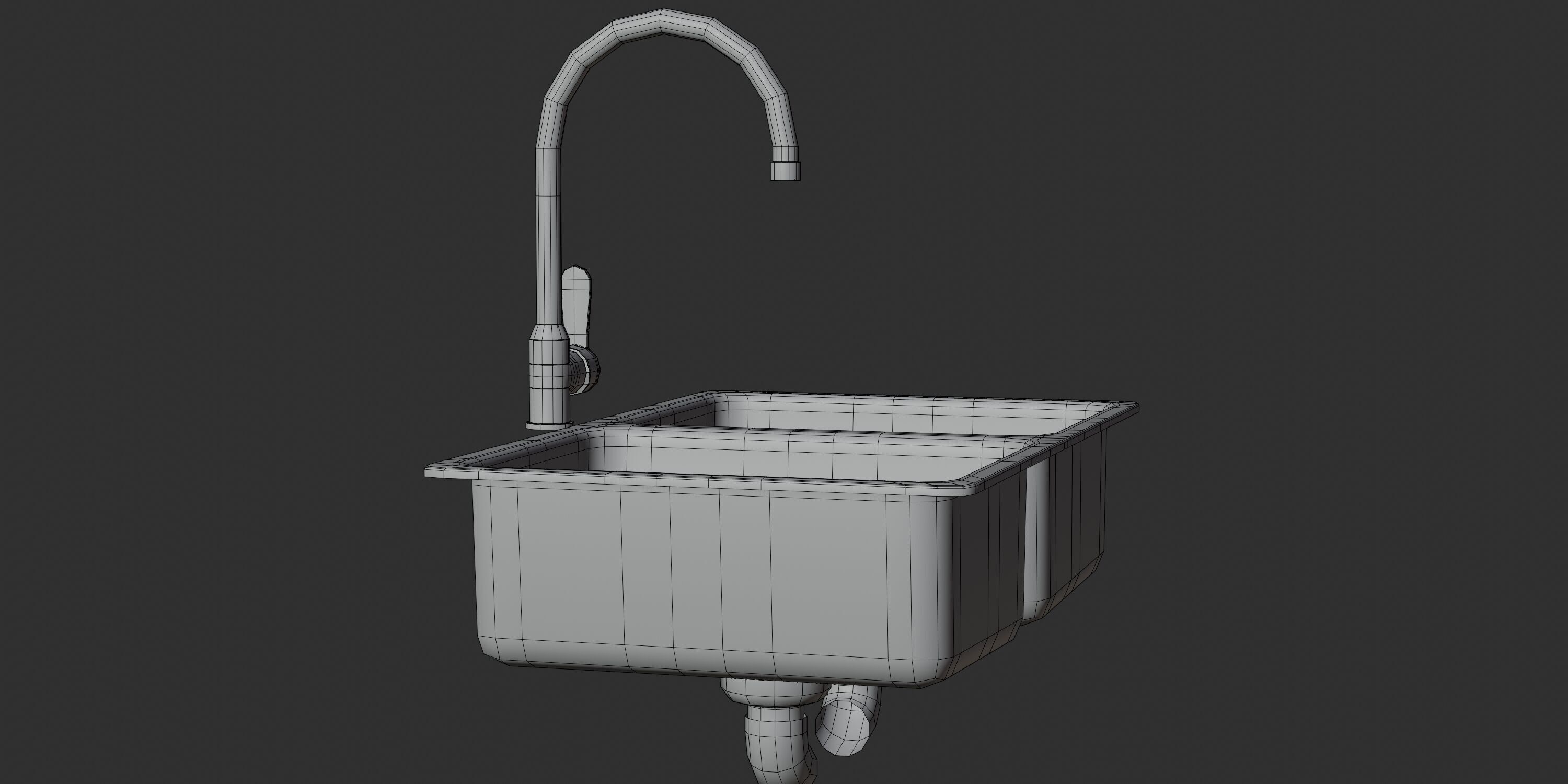 Kitchen sink 01 3D model_10
