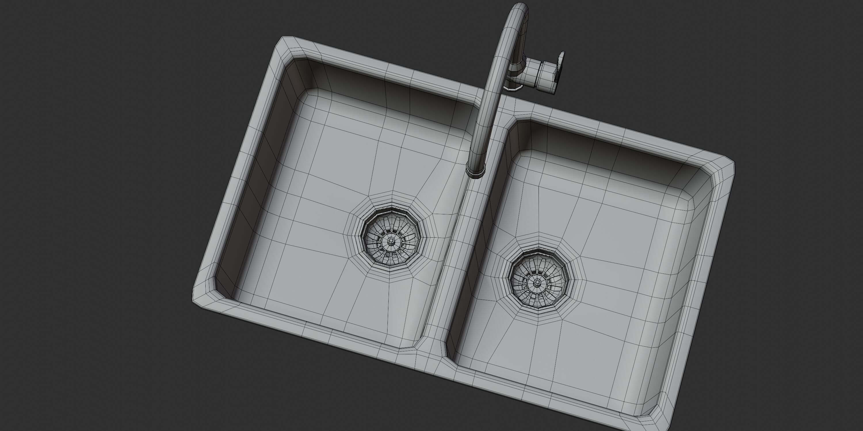 Kitchen sink 01 3D model_6