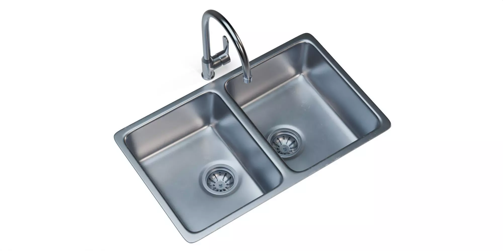 Kitchen sink 01 3D model_0