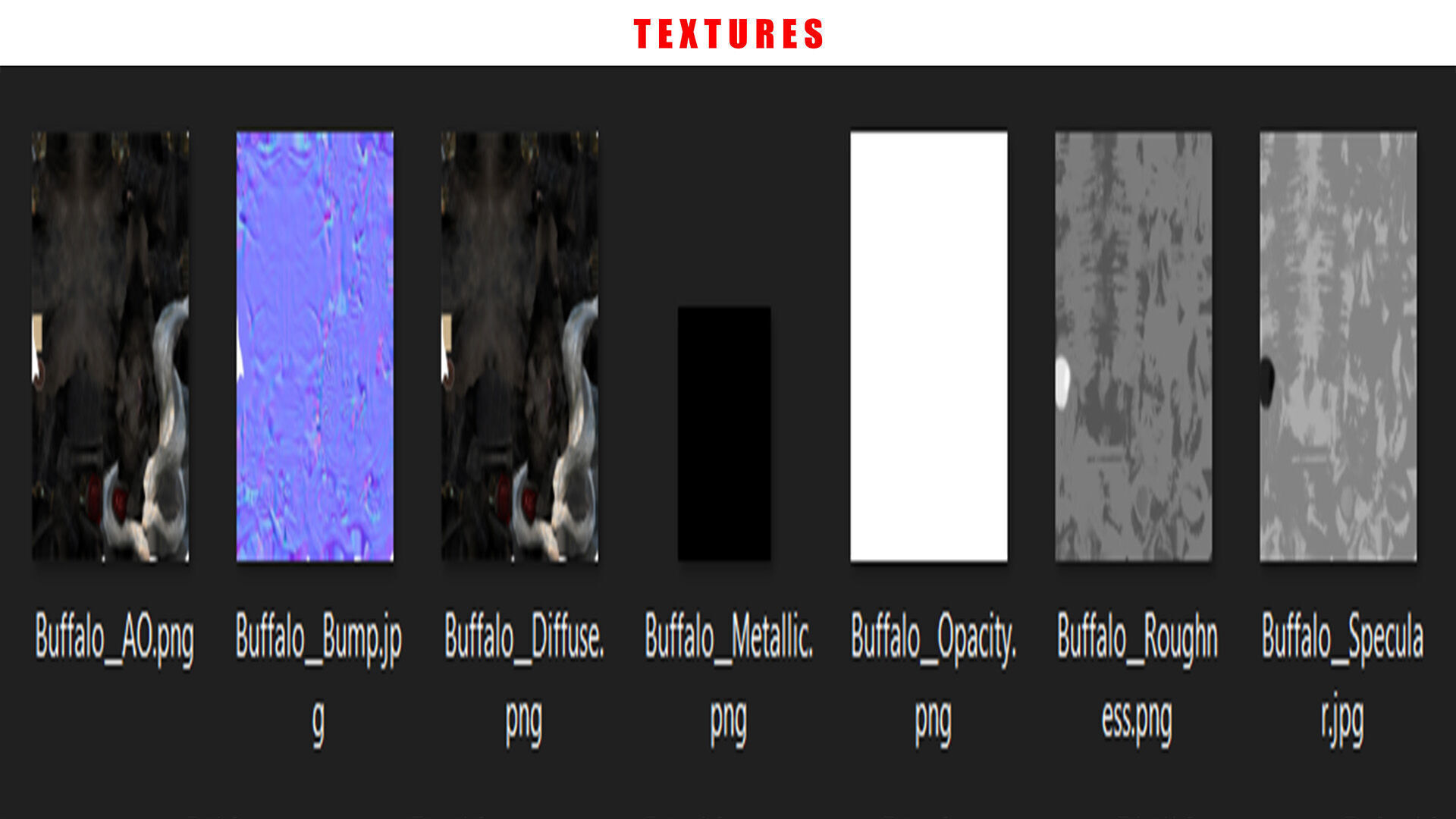 BUFFALLO RIGGED ANIMATED 12 Low-poly 3D model_13