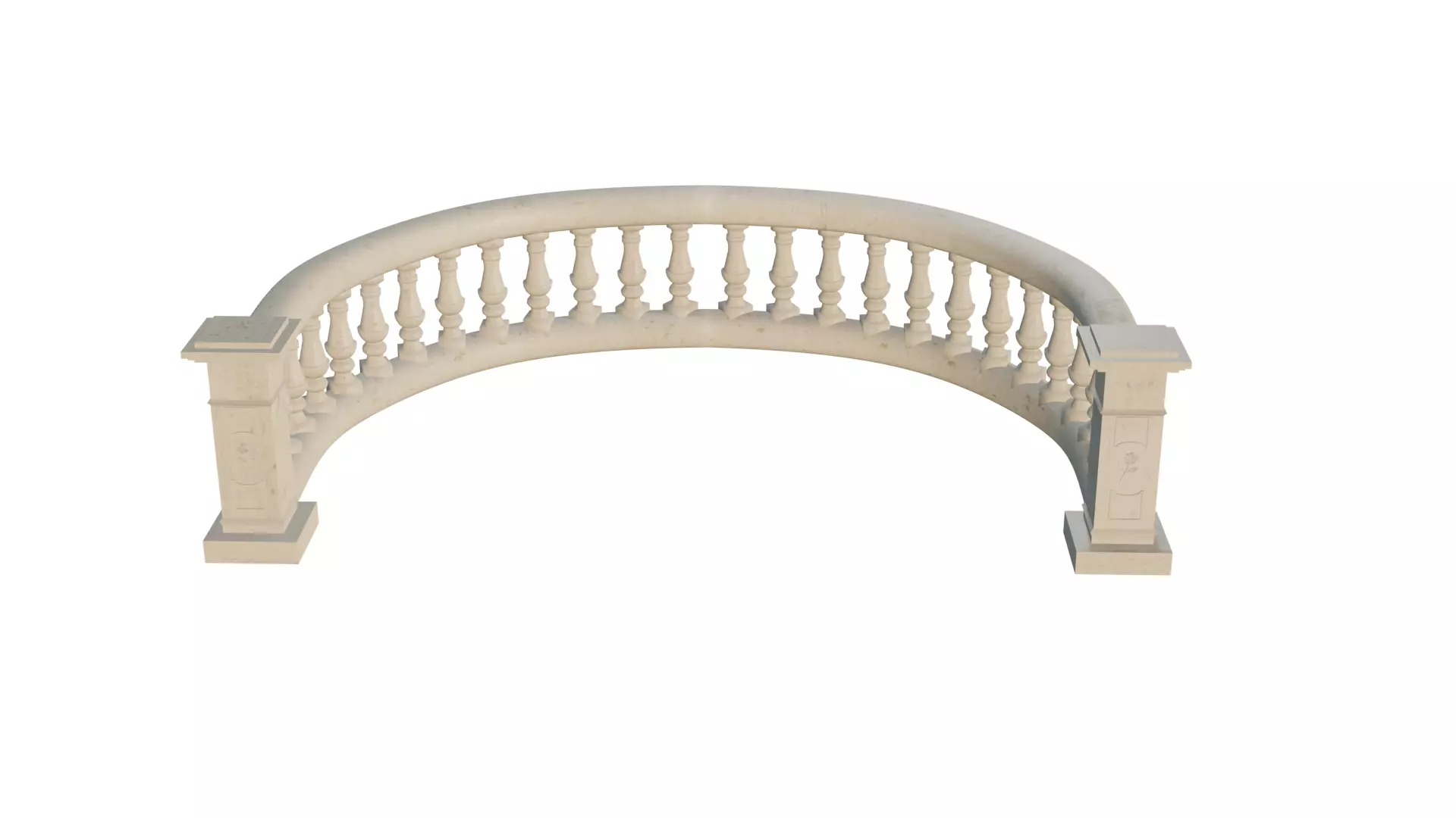 Concrete Balustrade 3D print model