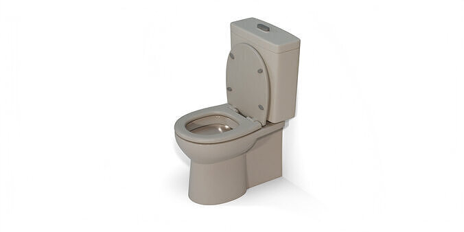 Toilet bowl 01 3D model