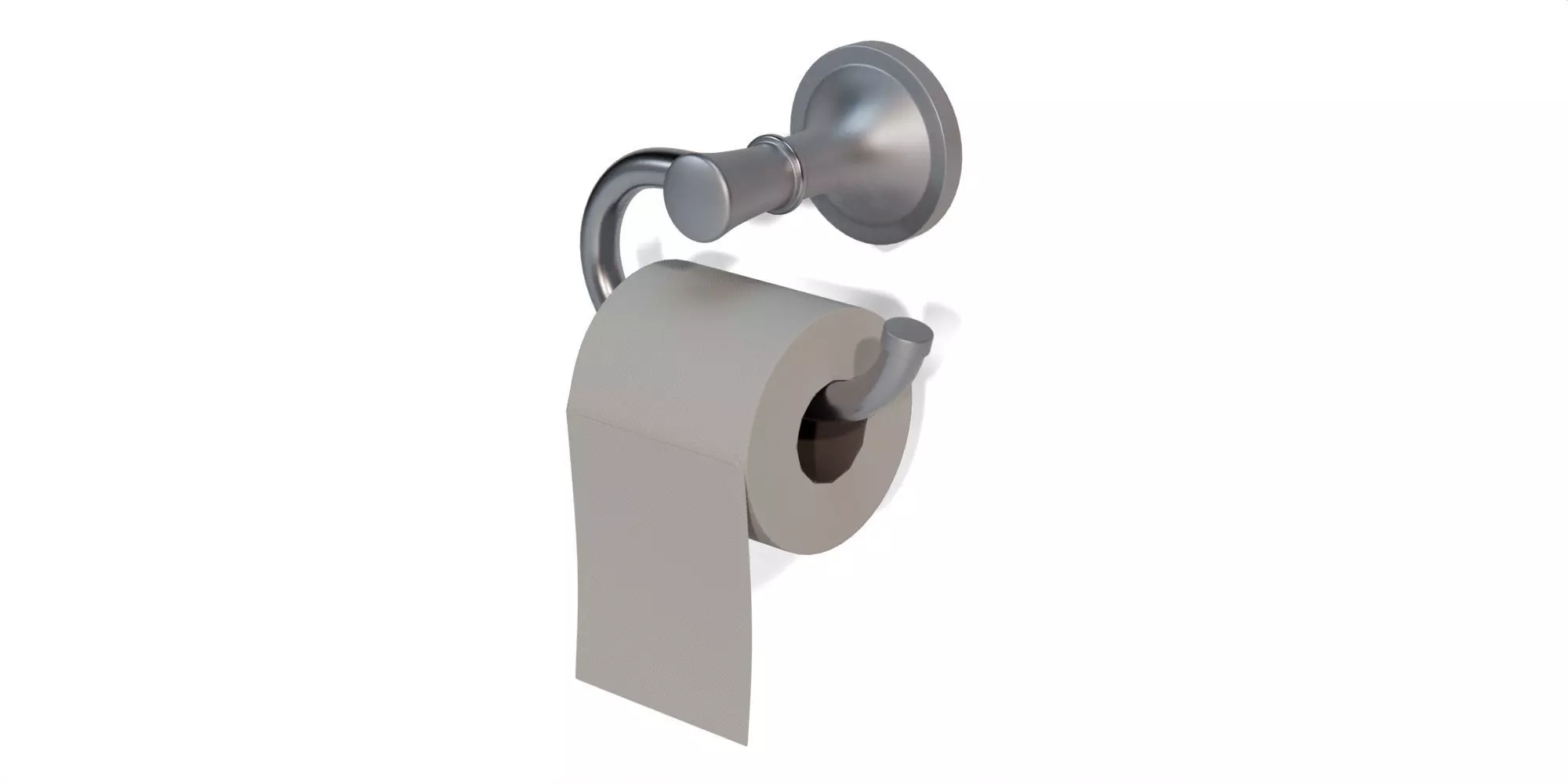 Toilet paper holder 01 3D model