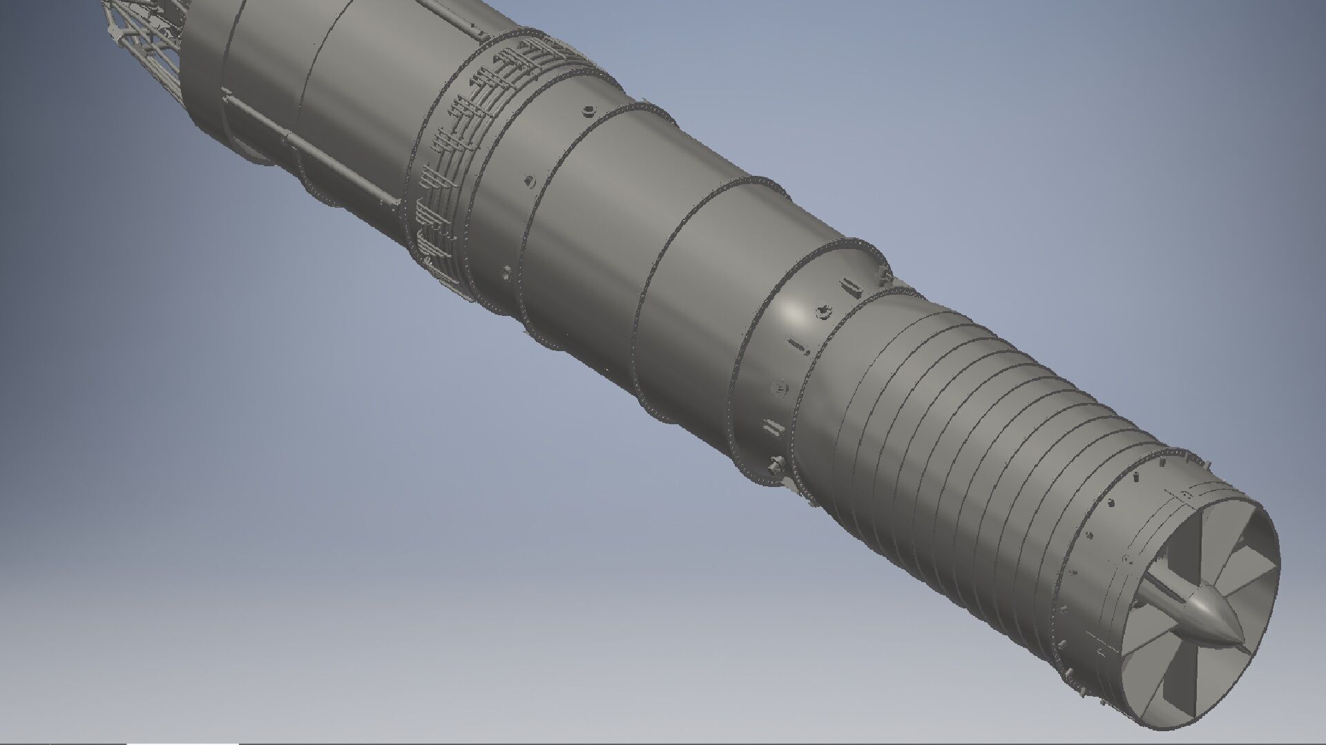 Turbojet Engine 3d model 3D model_1