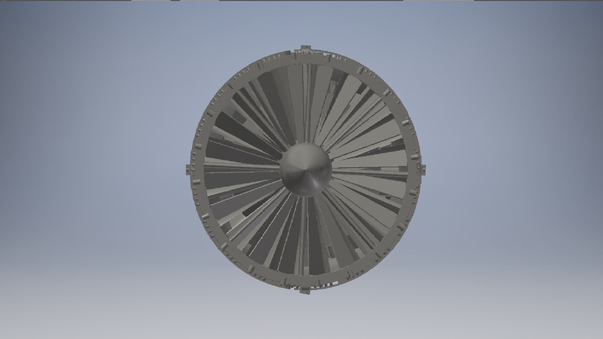 Turbojet Engine 3d model 3D model_5