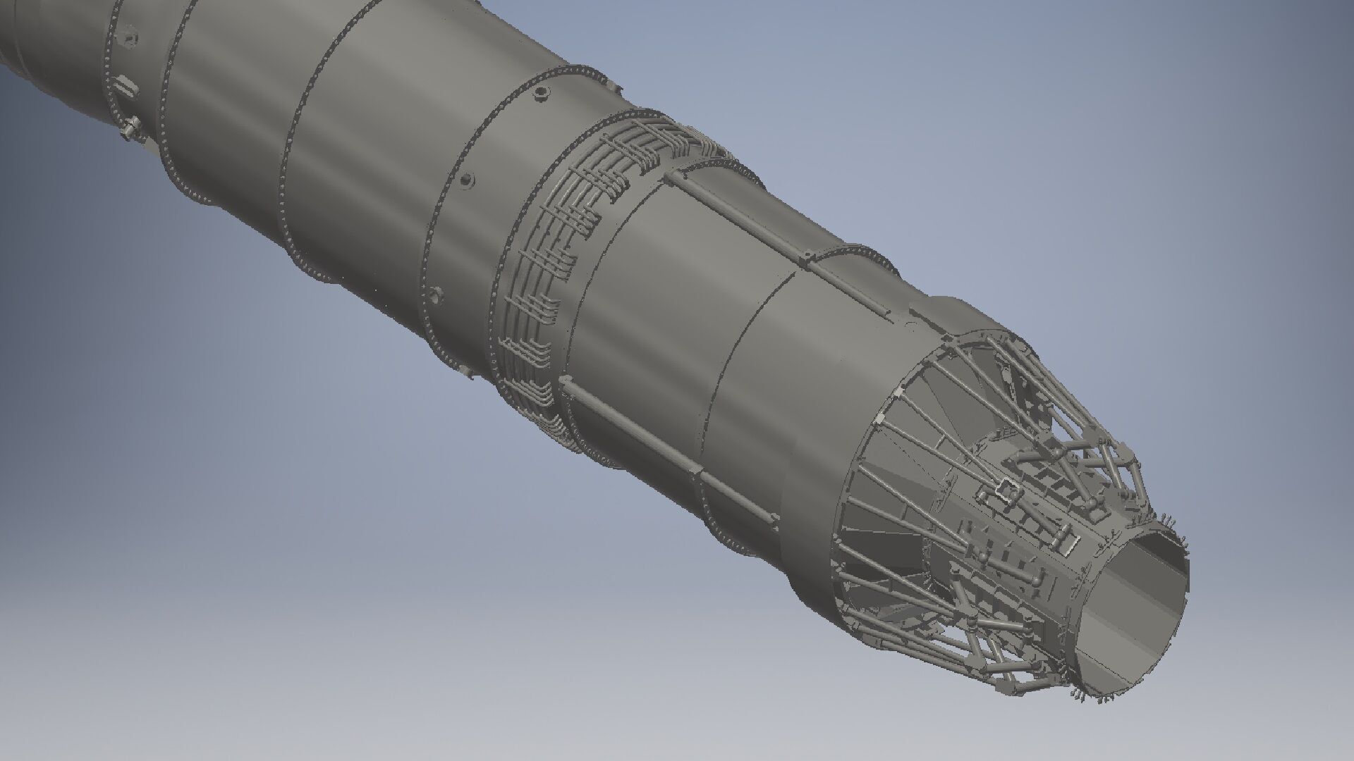 Turbojet Engine 3d model 3D model_4