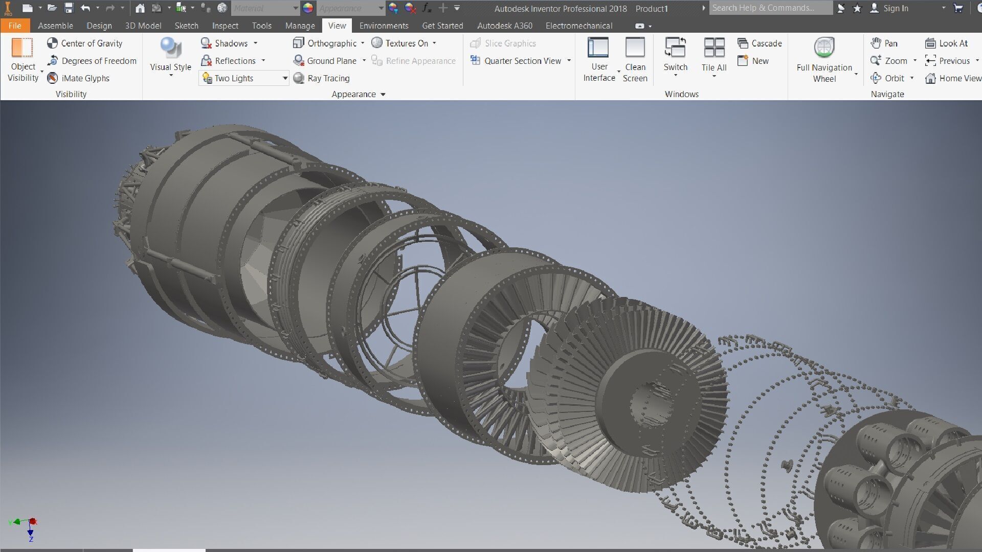 Turbojet Engine 3d model 3D model_14