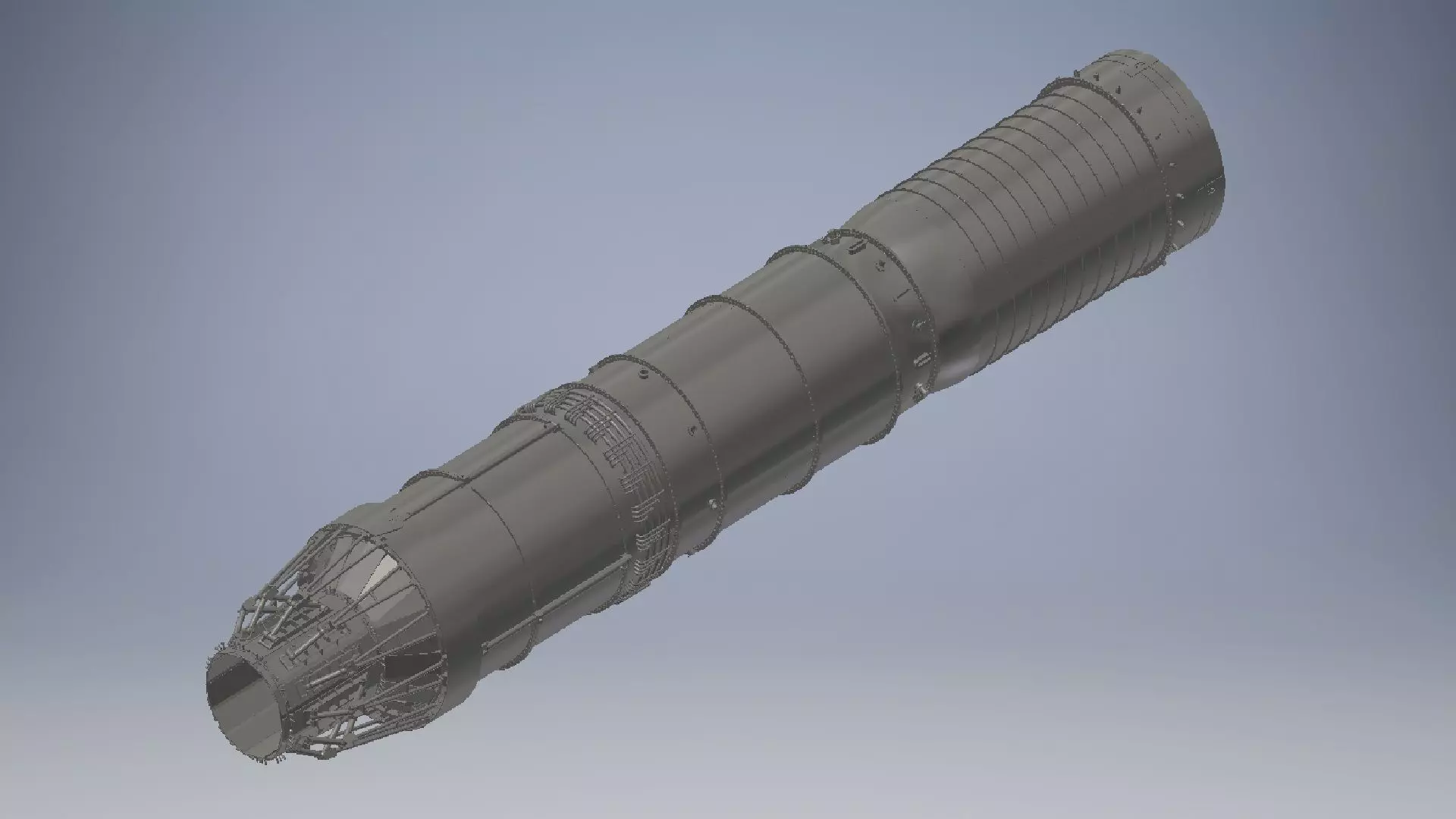 Turbojet Engine 3d model 3D model_0