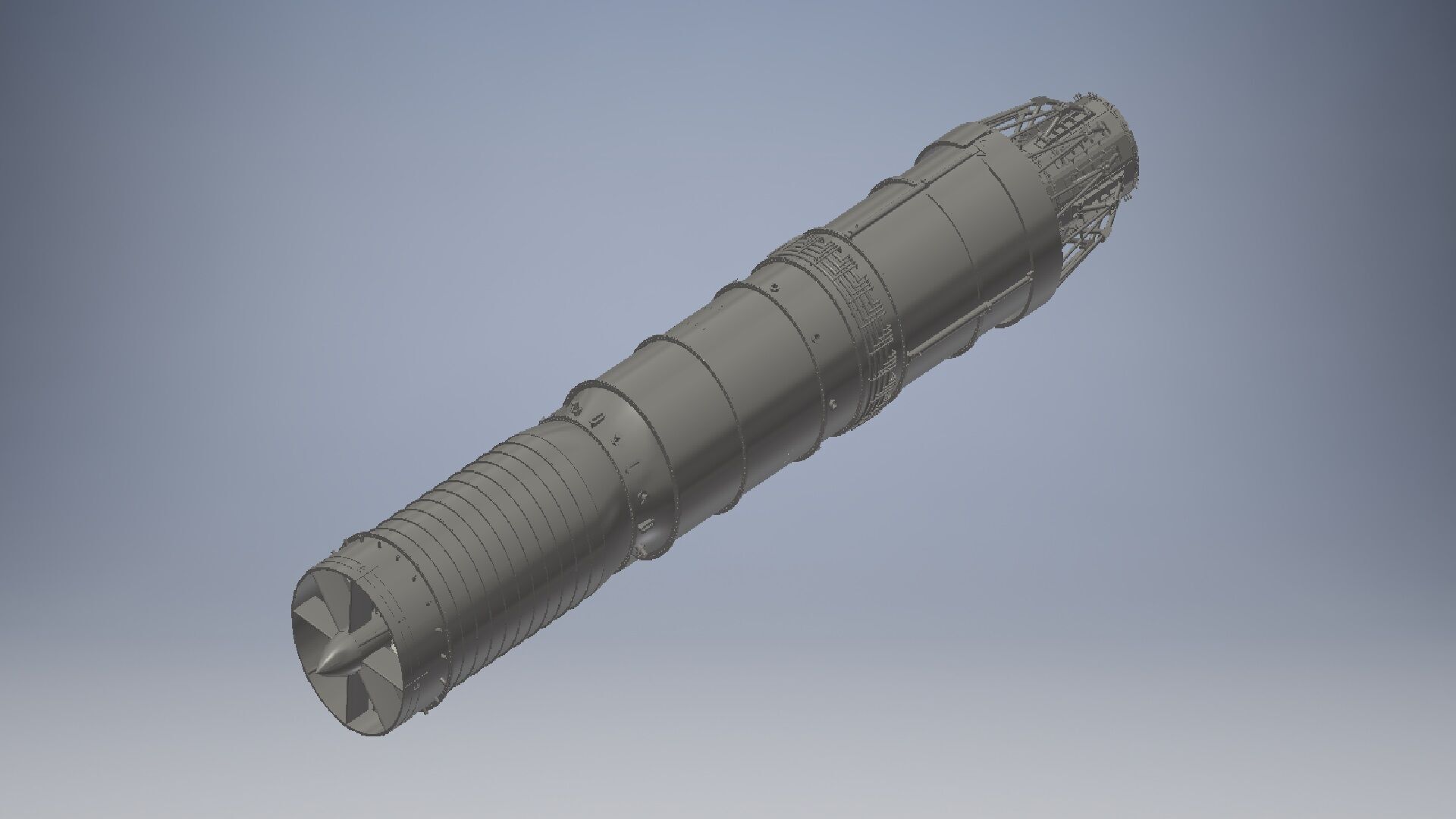 Turbojet Engine 3d model 3D model_16