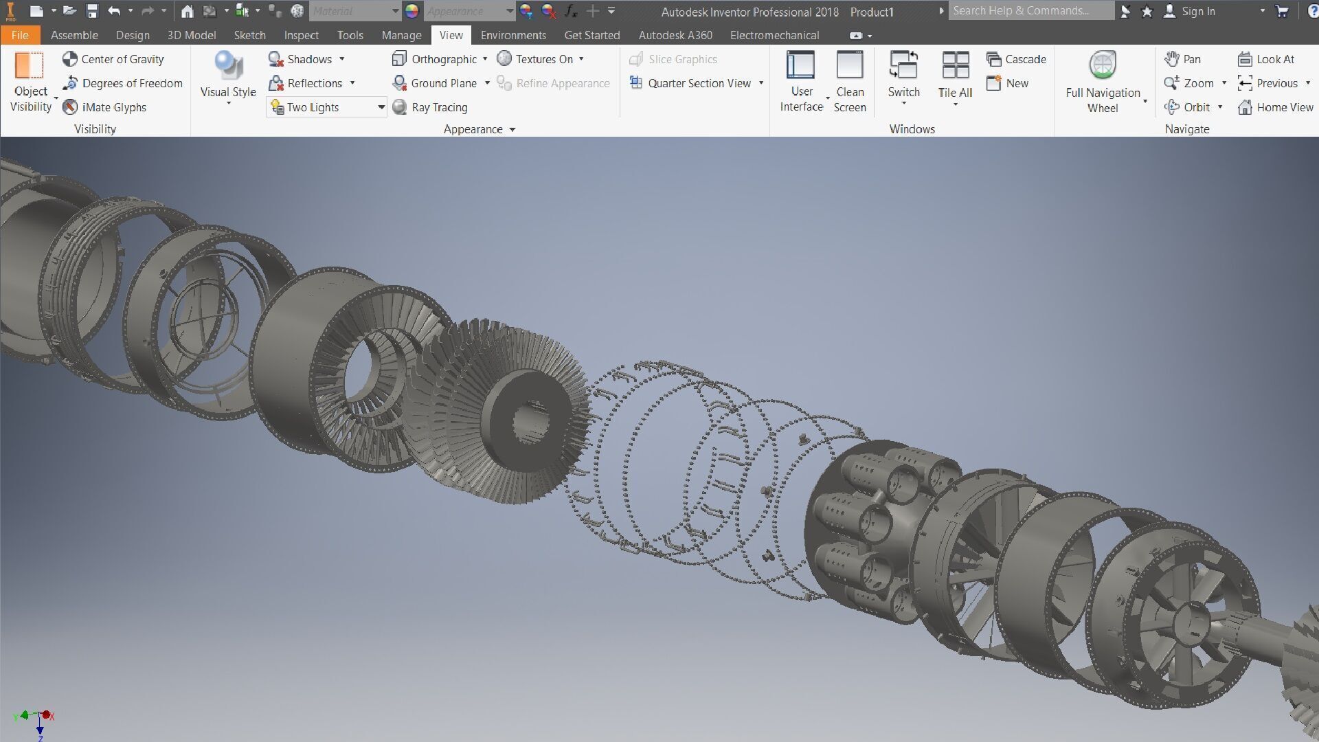 Turbojet Engine 3d model 3D model_15