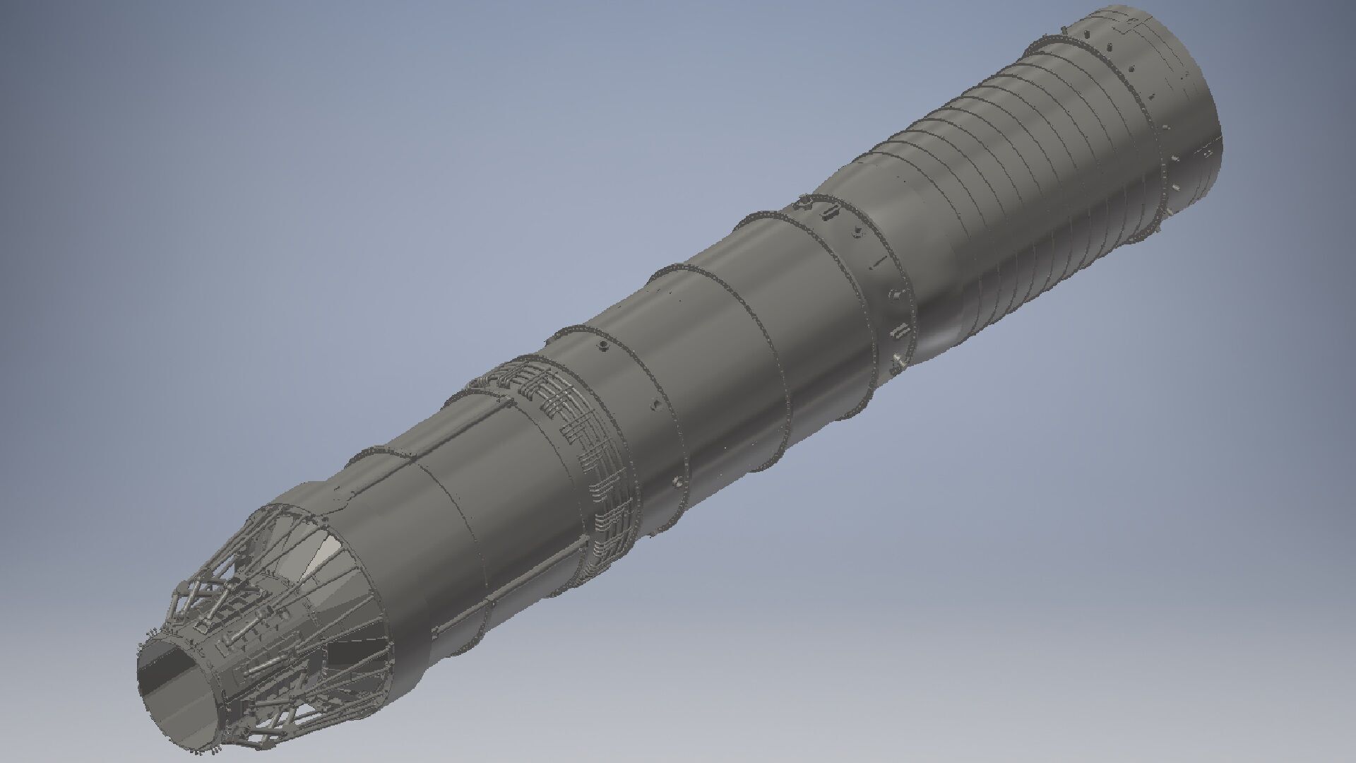 Turbojet Engine 3d model 3D model_3