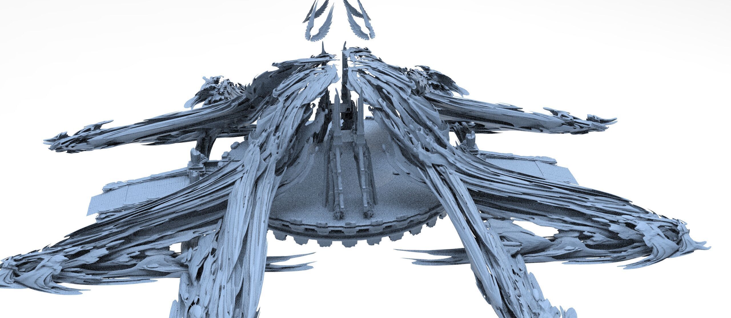 Sundering Seas Tower kitbash 3D model_3