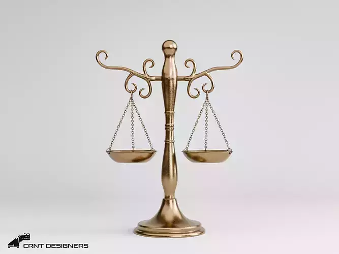 Vintage Balance Scale 3D model