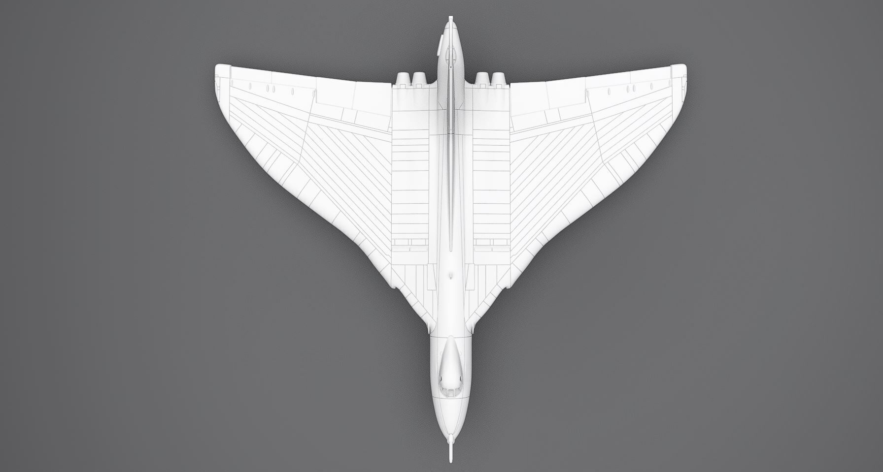 Avro Vulcan B2 scale model 3D print model_3