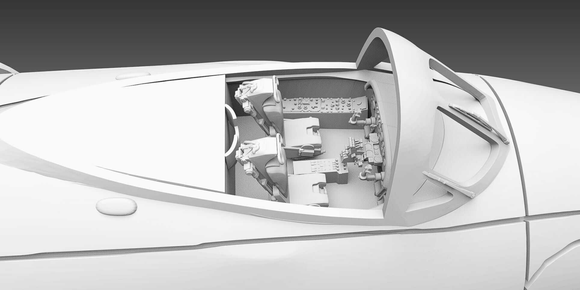 Avro Vulcan B2 scale model 3D print model_6
