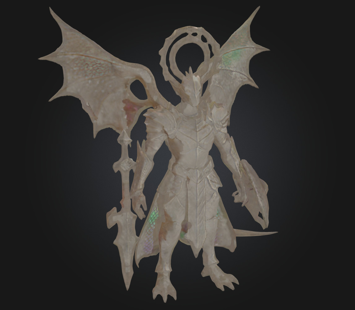 Dragonkin Knight Epic Fantasy 3D Model 3D print model_5