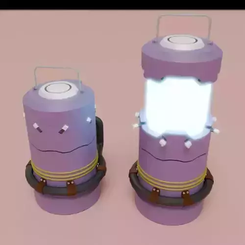 Lantern that glows when pulled 3D model