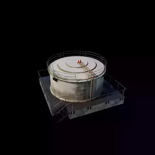 Oil Gaz Water Tank 3D model