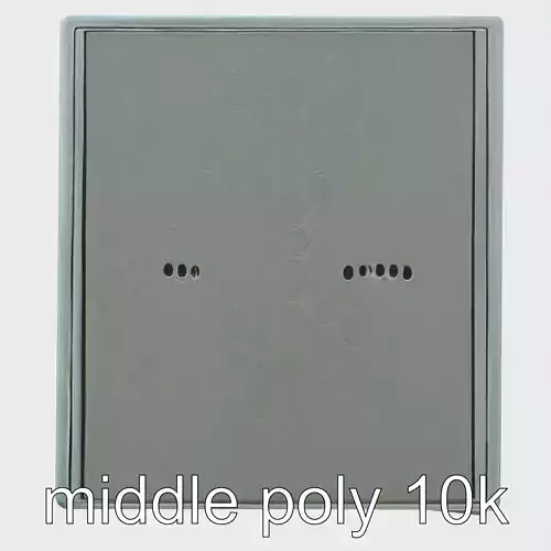 Industrial Server Tower Model with Matte Finish