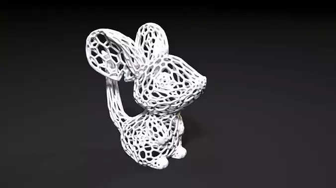 Mouse Voronoi 3D print model