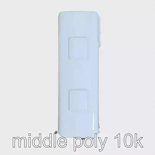 Blue Delegation Bus with Wide Doors and Large Windows