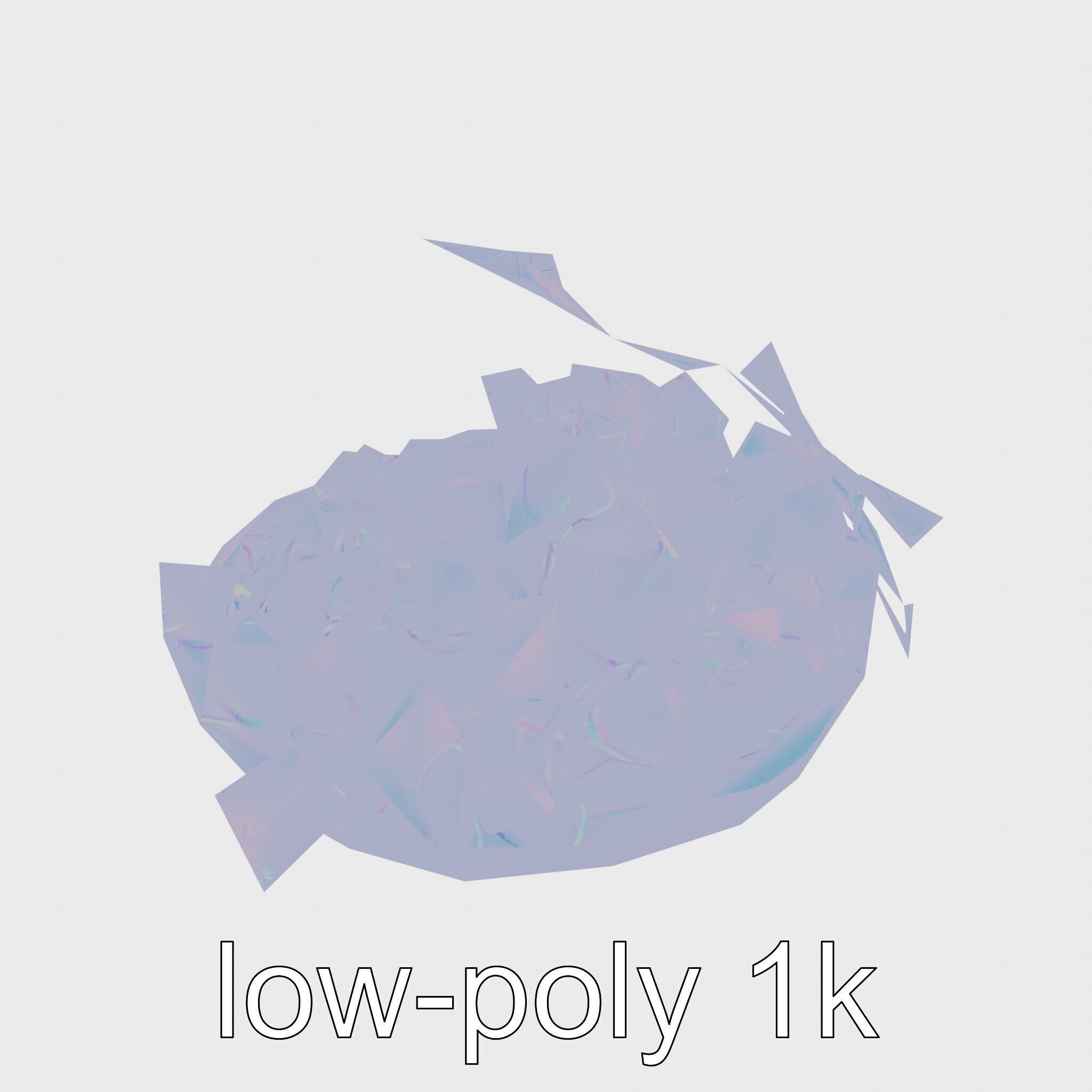 Green Sultana Grapes in Terracotta Bowl 3D Model Low-poly 3D model_15