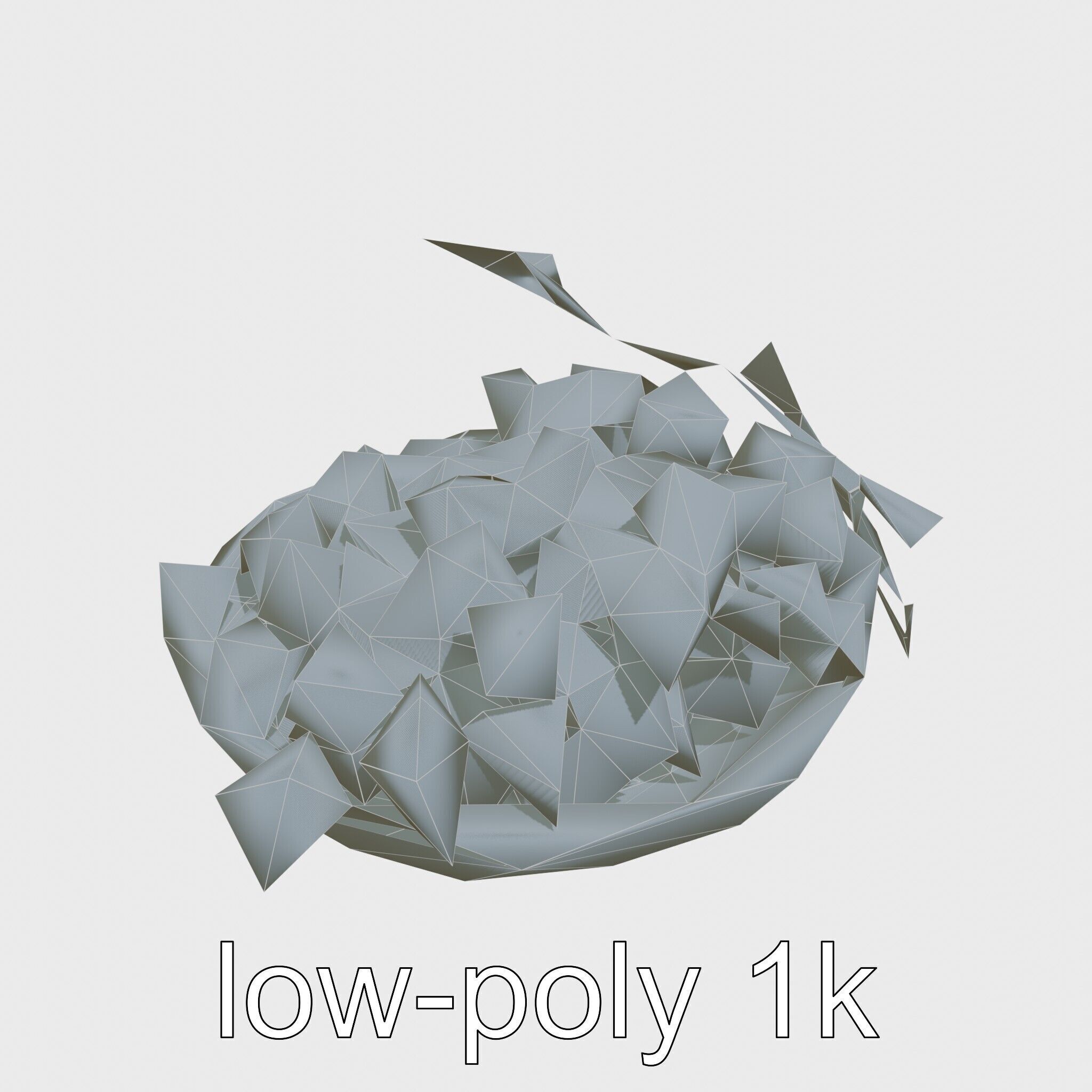 Green Sultana Grapes in Terracotta Bowl 3D Model Low-poly 3D model_33