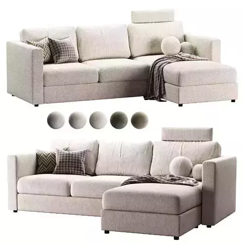 FINNALA fabrik sofa with chaise