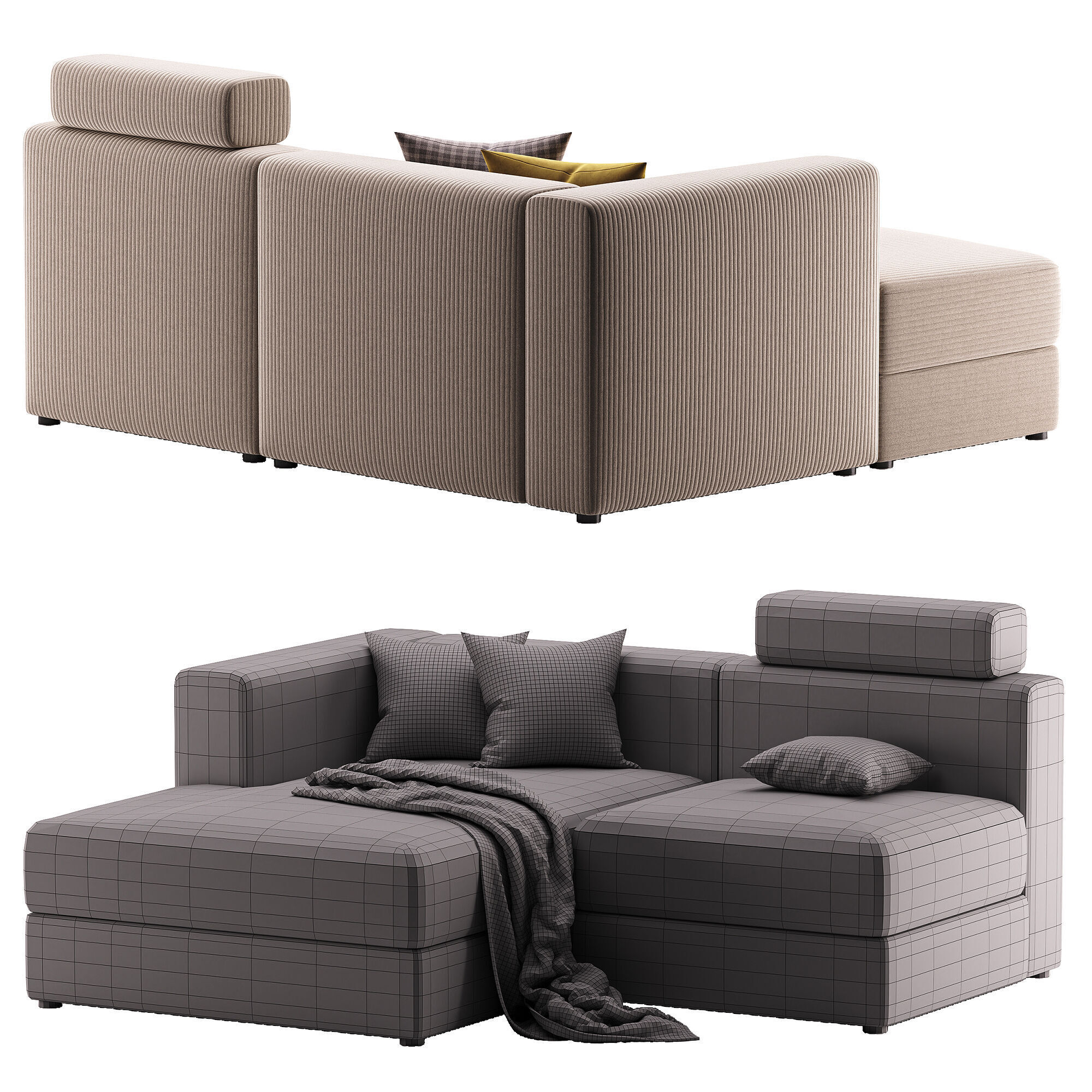 JATTEBO left mod sofa 3D model_4