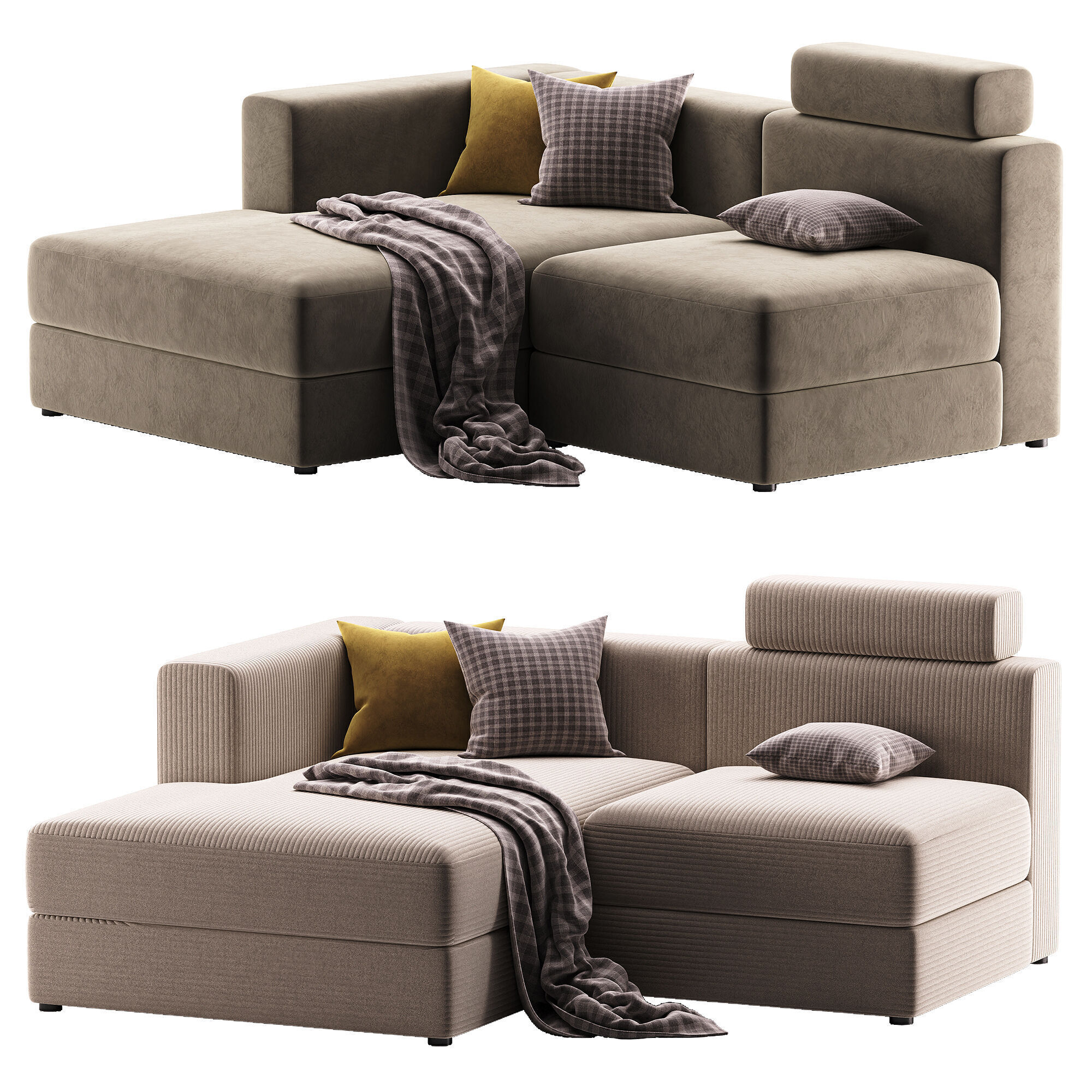 JATTEBO left mod sofa 3D model_3