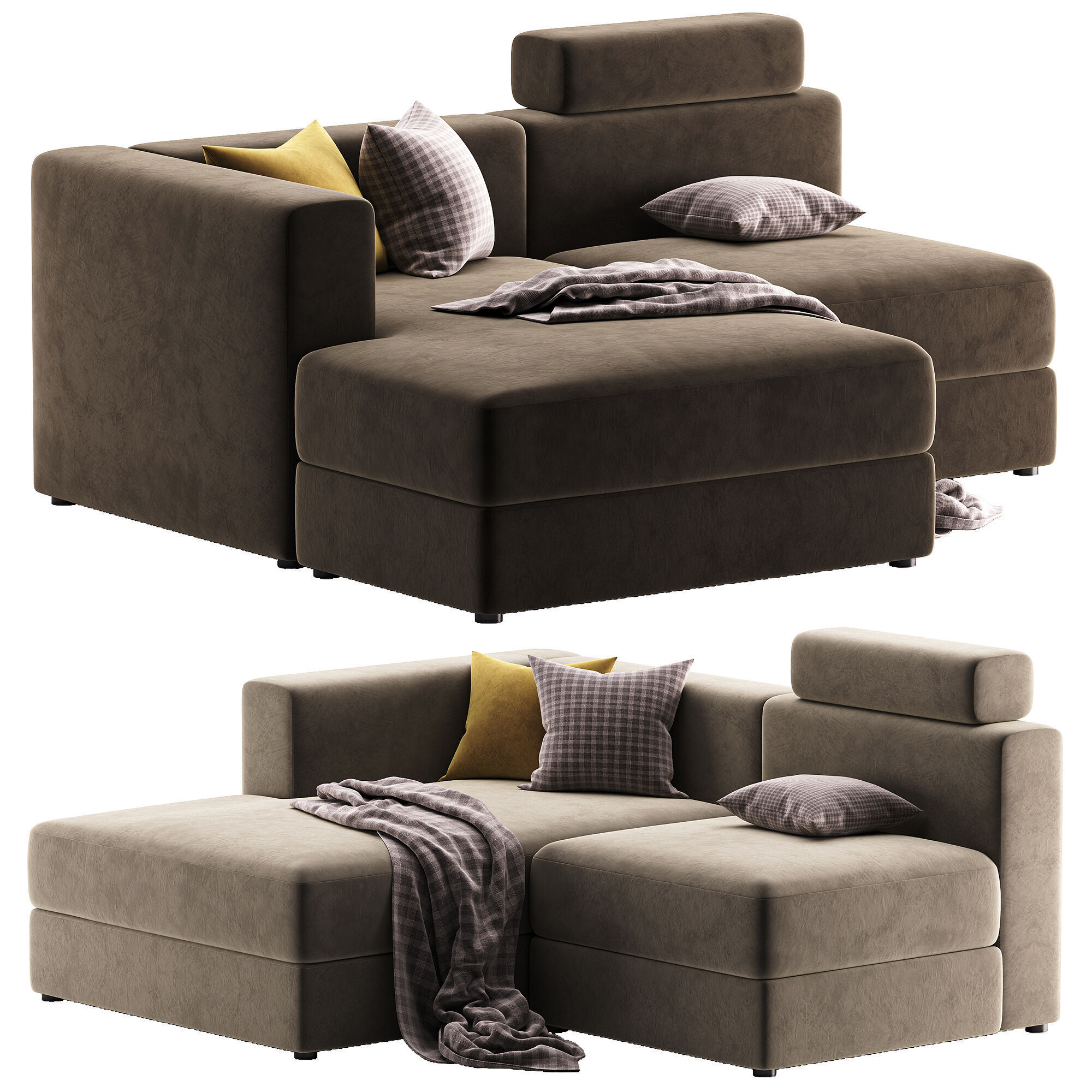 JATTEBO left mod sofa 3D model_2