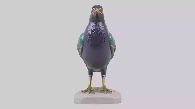European Starling statue model