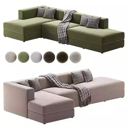 JATTEBO chaise mod sofa